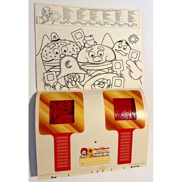 1979 Ronald McDonald Calendar Secret Solver Coloring Coupon Book Intact Viewers - Picture 3 of 3